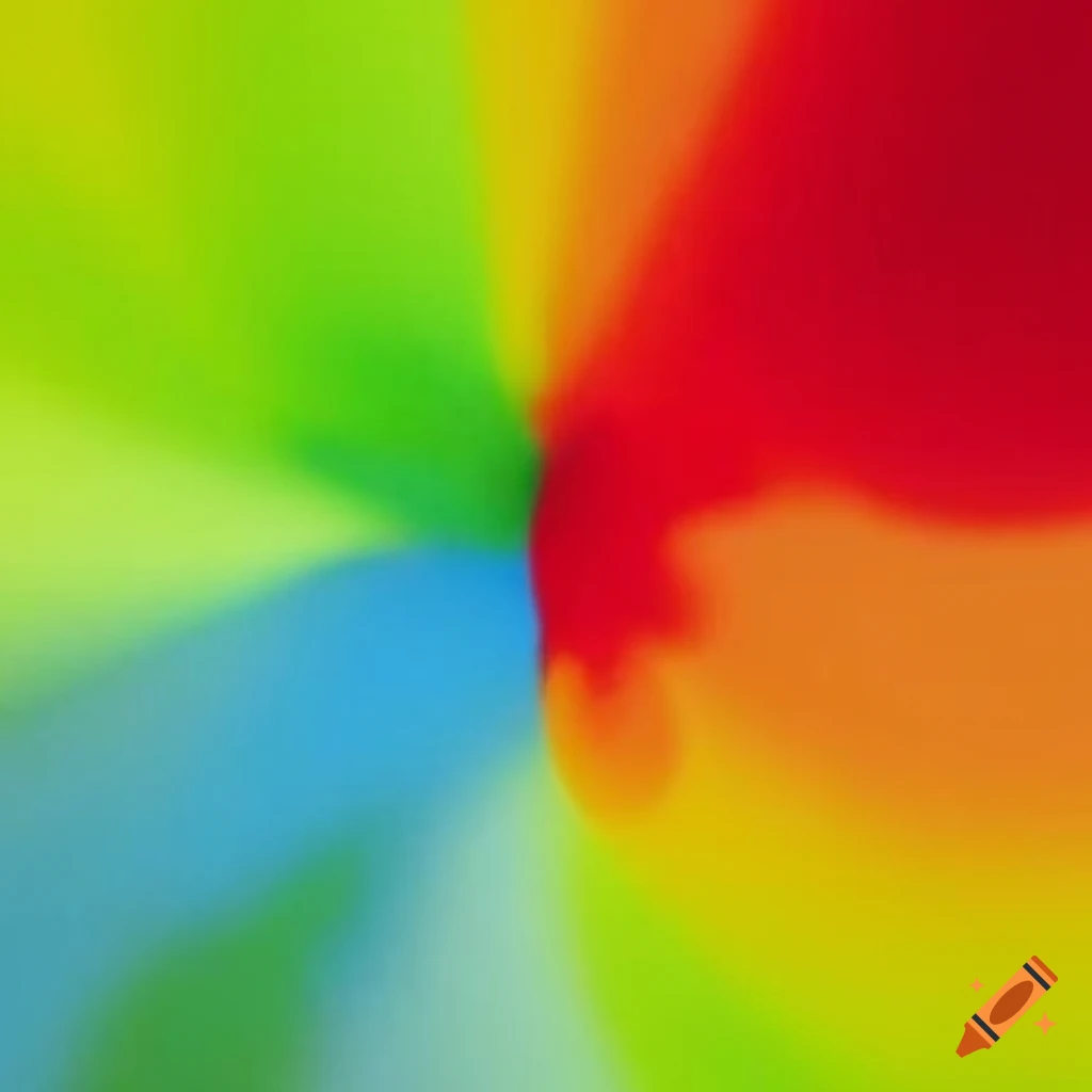 colorful spheres blending in green, yellow, red, and blue gradients