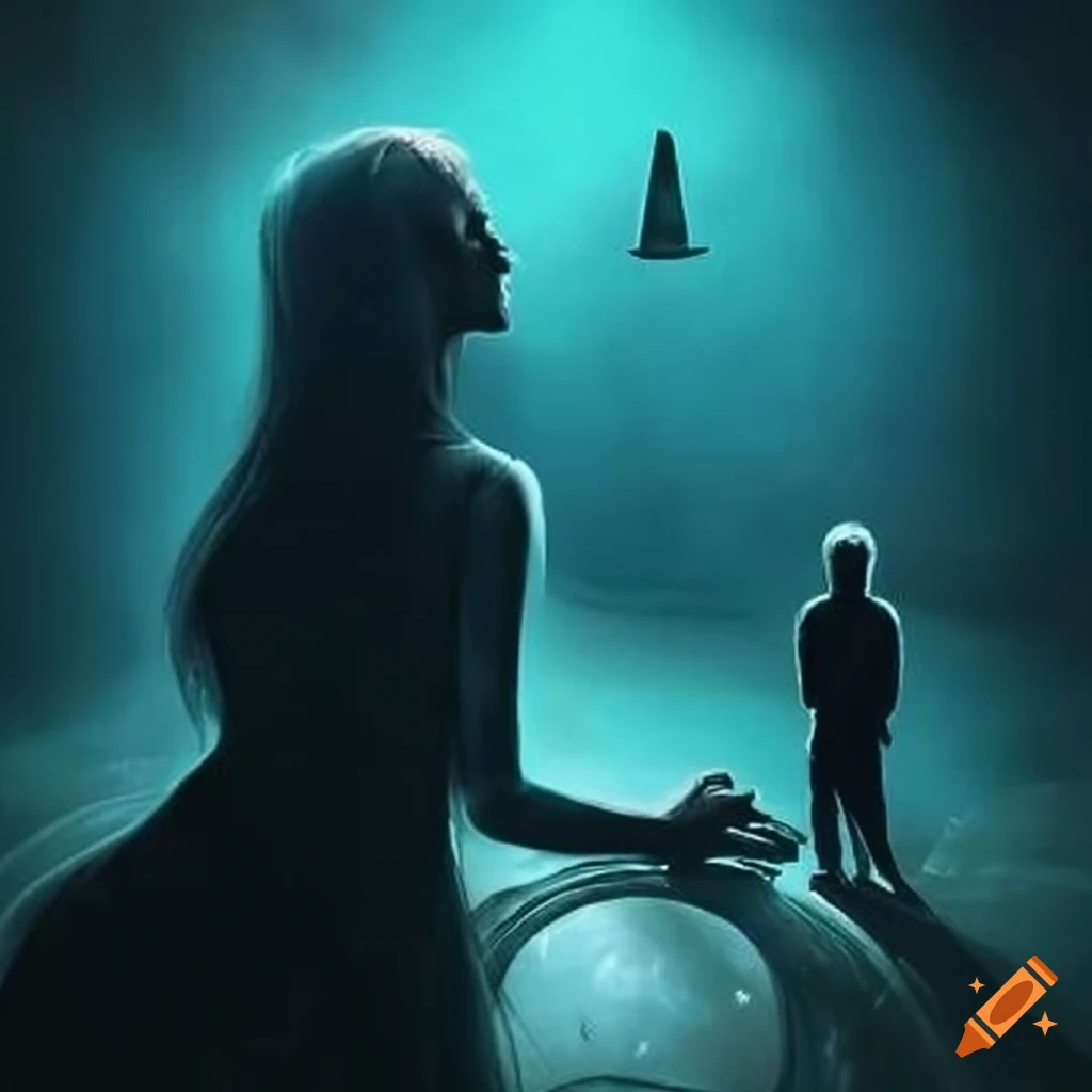 Surreal artwork representing the first sight after death on Craiyon