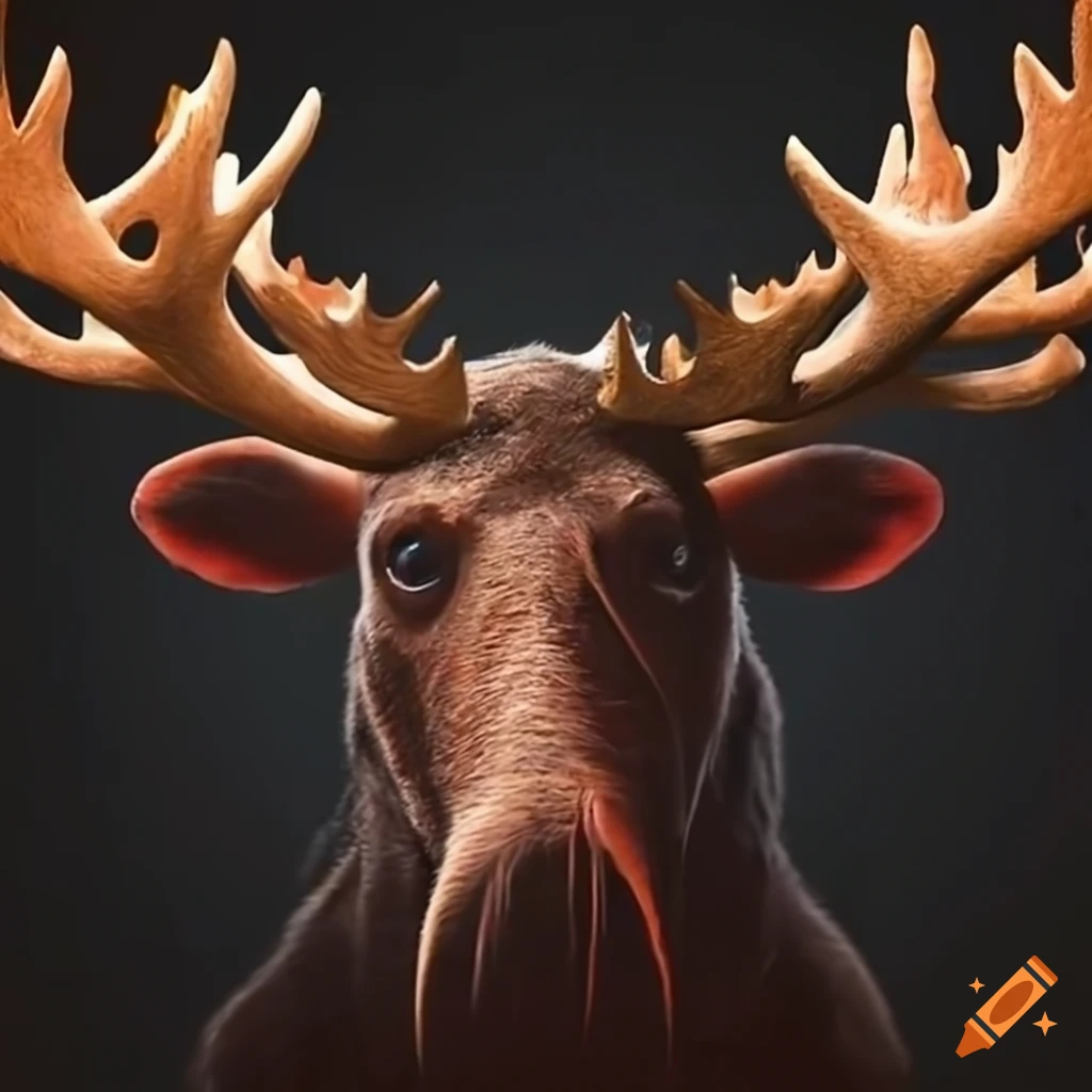 Halloween-themed moose