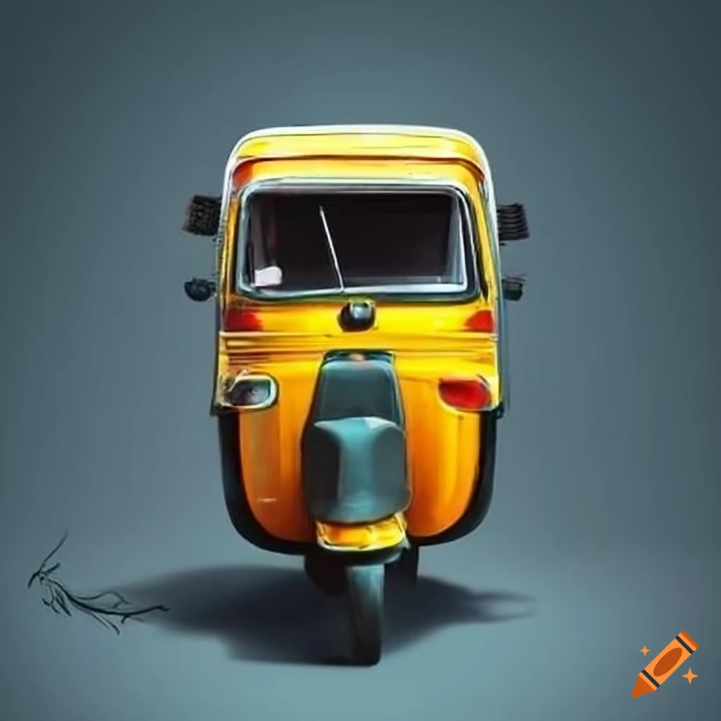 ArtStation - Logo design with letter auto rickshaw