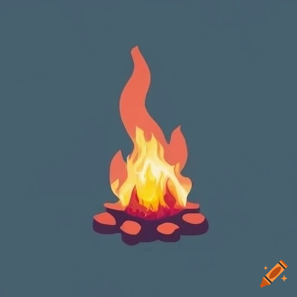 campfire logo design