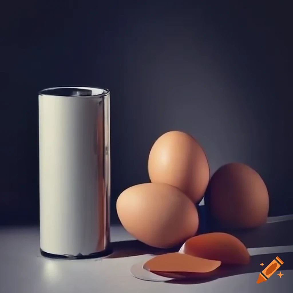 cylinder filled with eggs