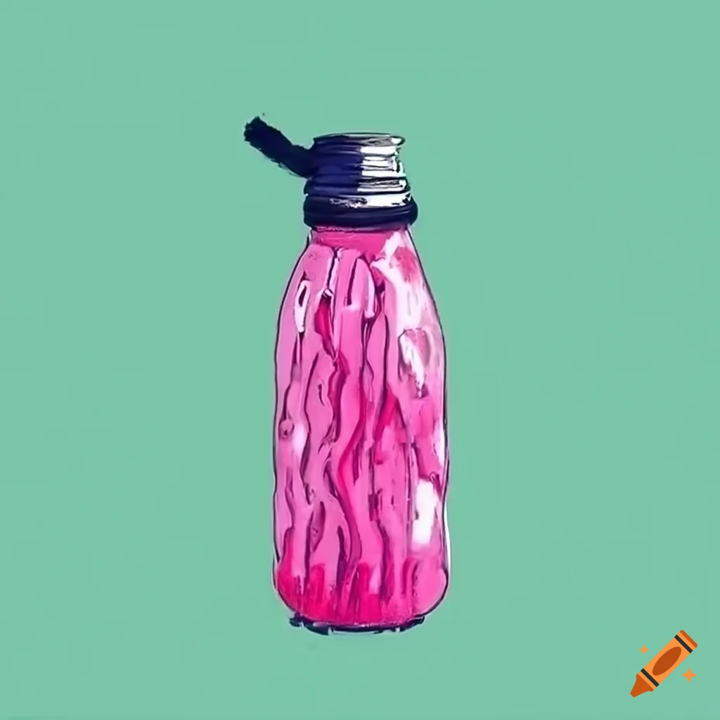 Water bottle with lava inside on Craiyon