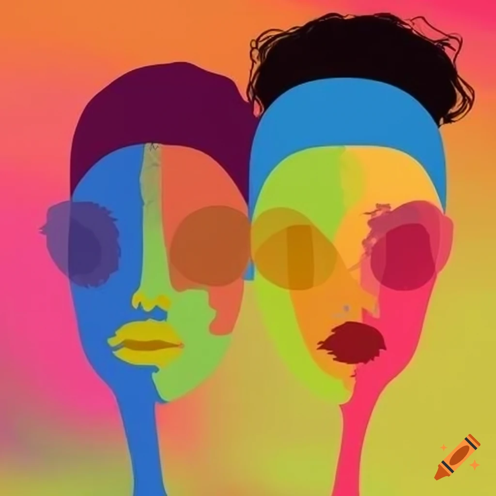 colorful and contrasting silhouettes