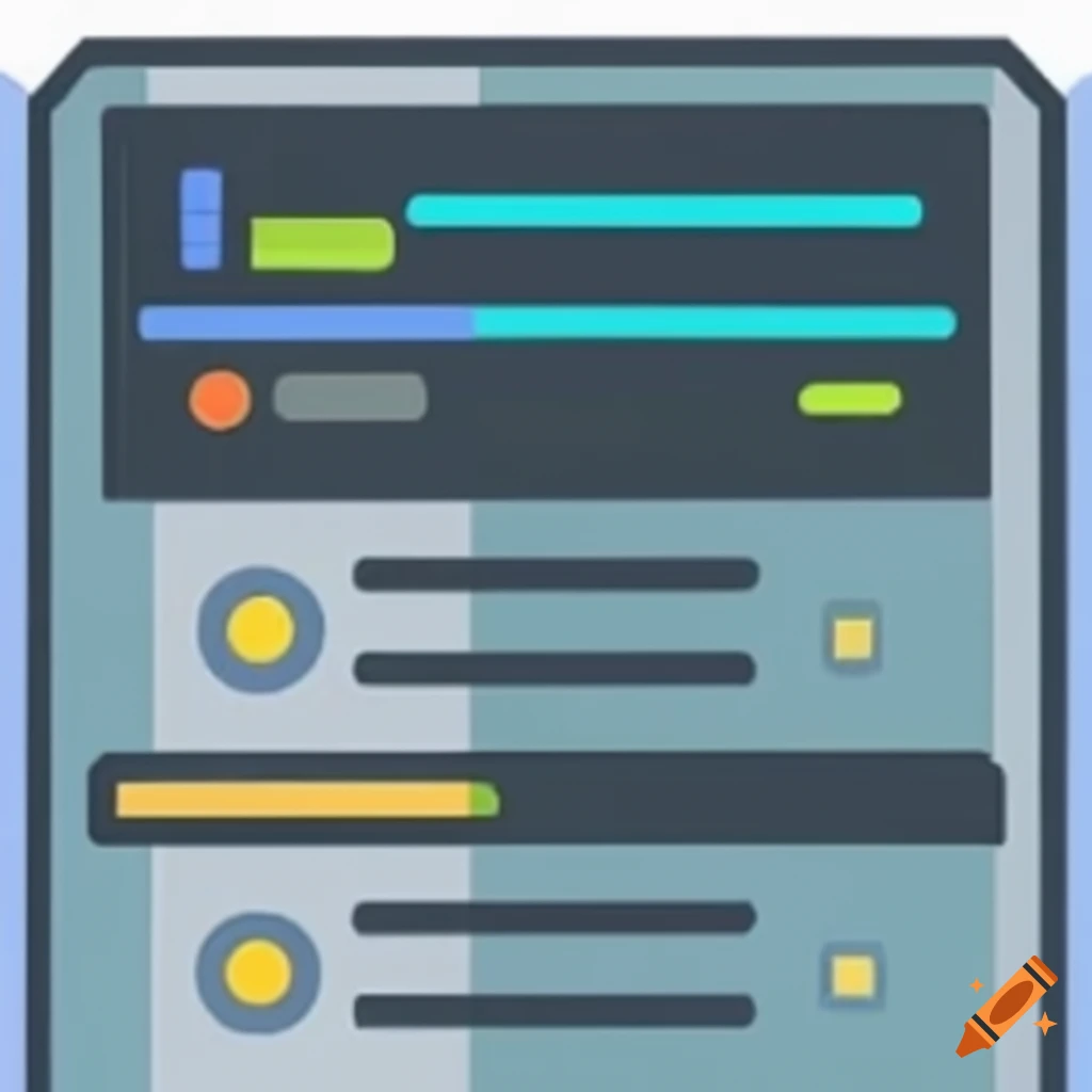 Illustration of a community-driven server on Craiyon