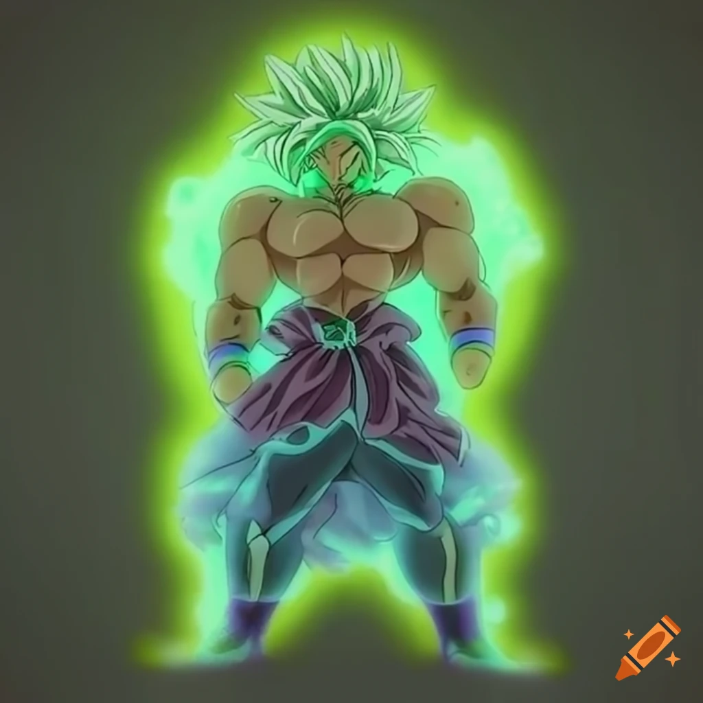 Glow-in-the-dark broly from dragon ball