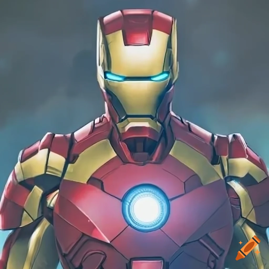 Iron Man superhero illustration