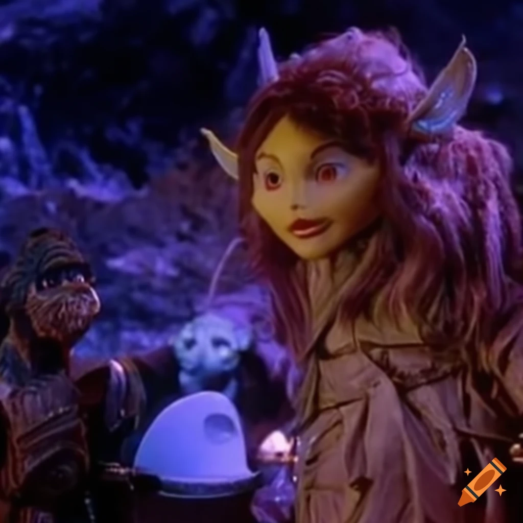 scene from The Dark Crystal featuring The Real Ghostbusters