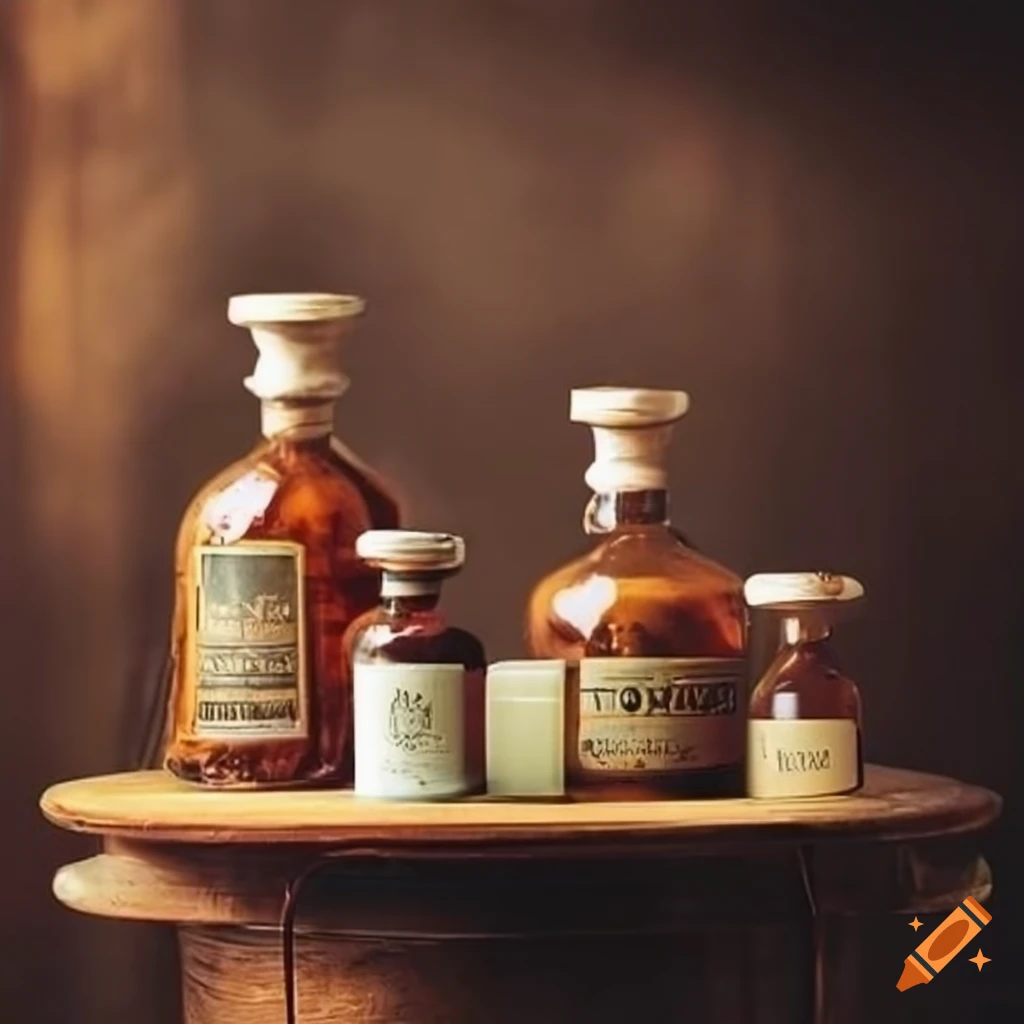 vintage apothecary shop interior