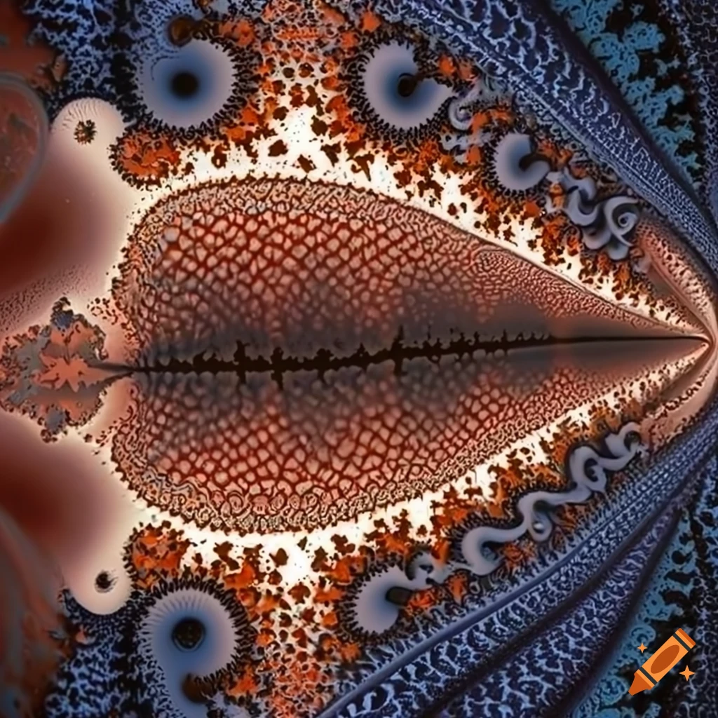 digital art of a fractal frog