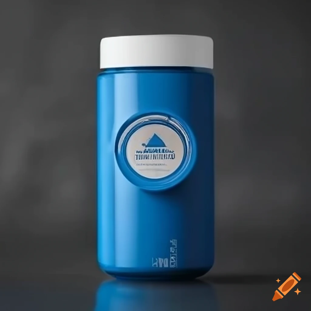 MyHealth branded protein container for fitness supplements