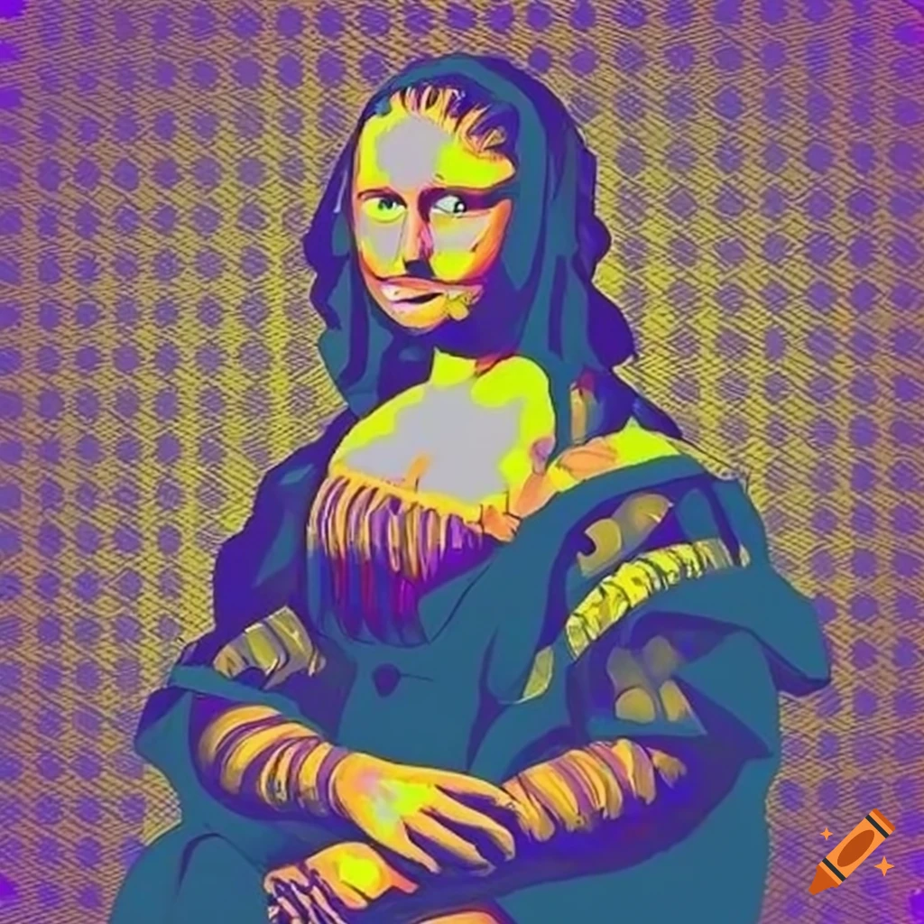 Mona lisa portrait in the style of van gogh on Craiyon