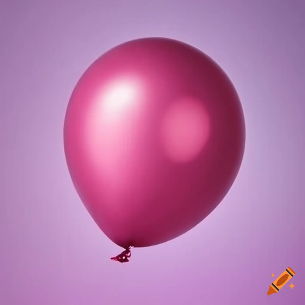 pink balloon floating in the air