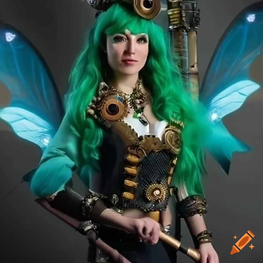 image of a steampunk laboratory with Lady Palutena's staff