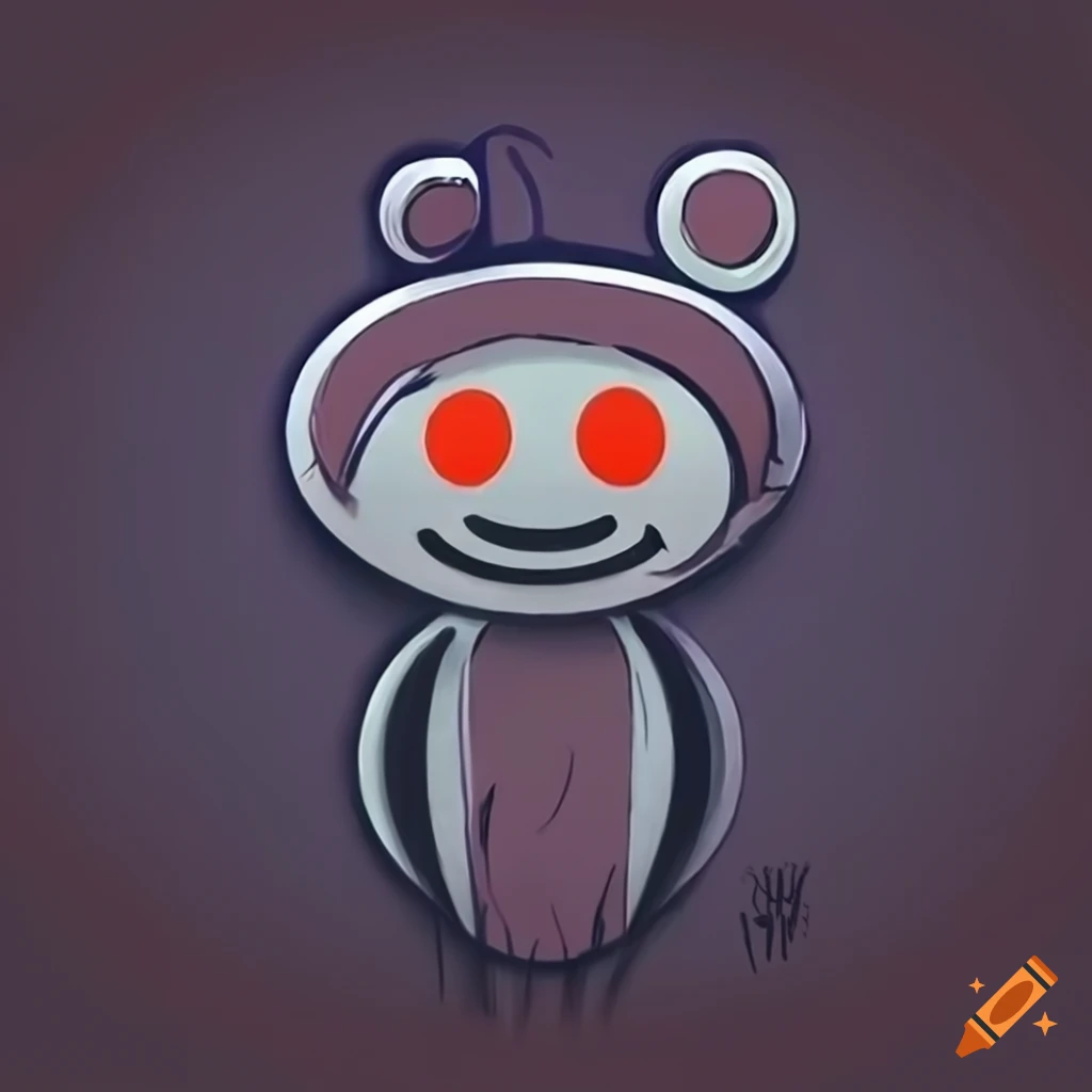 Creepy Reddit Logo On Craiyon