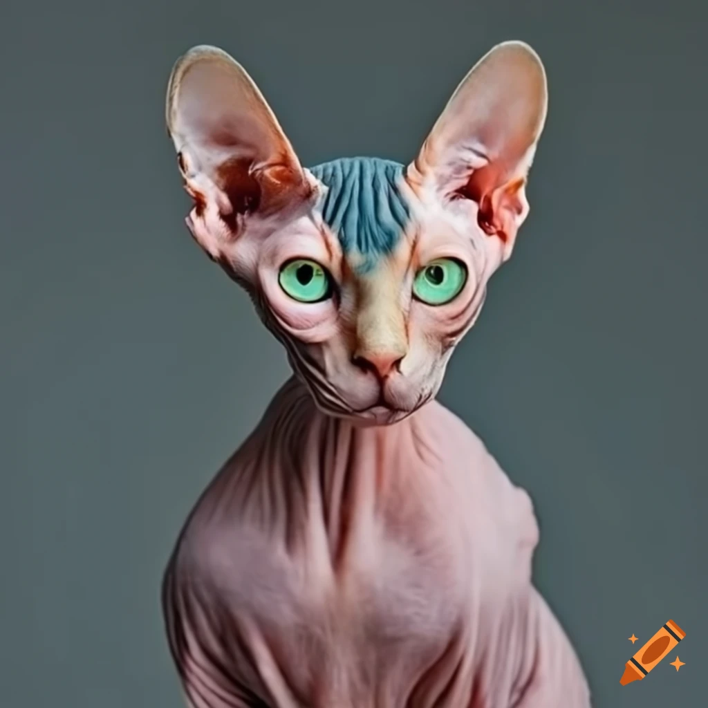 sphynx cat with no fur