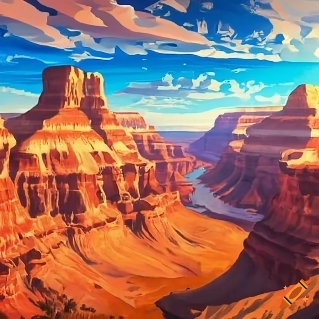 Panoramic View Of The Grand Canyon On Craiyon