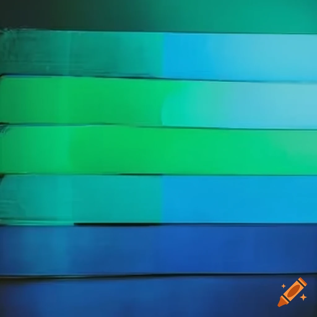 blue and green palette for changing banks
