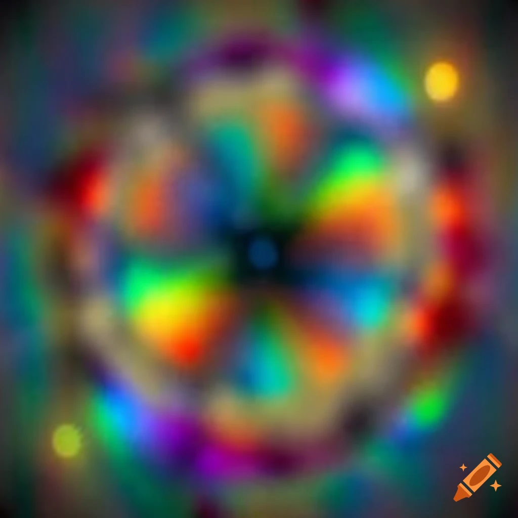 colorful abstract artwork of a chanted monster