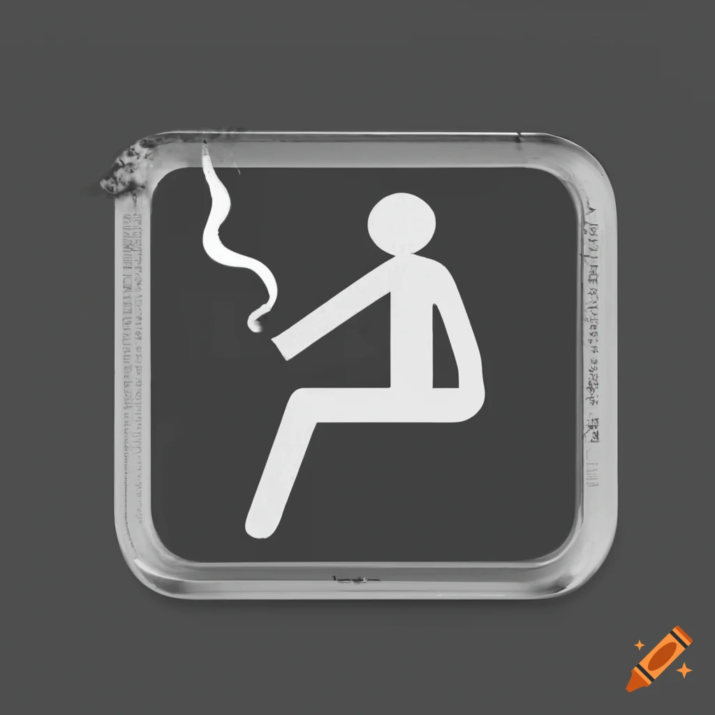 pictogram of 'smoking is mandatory'