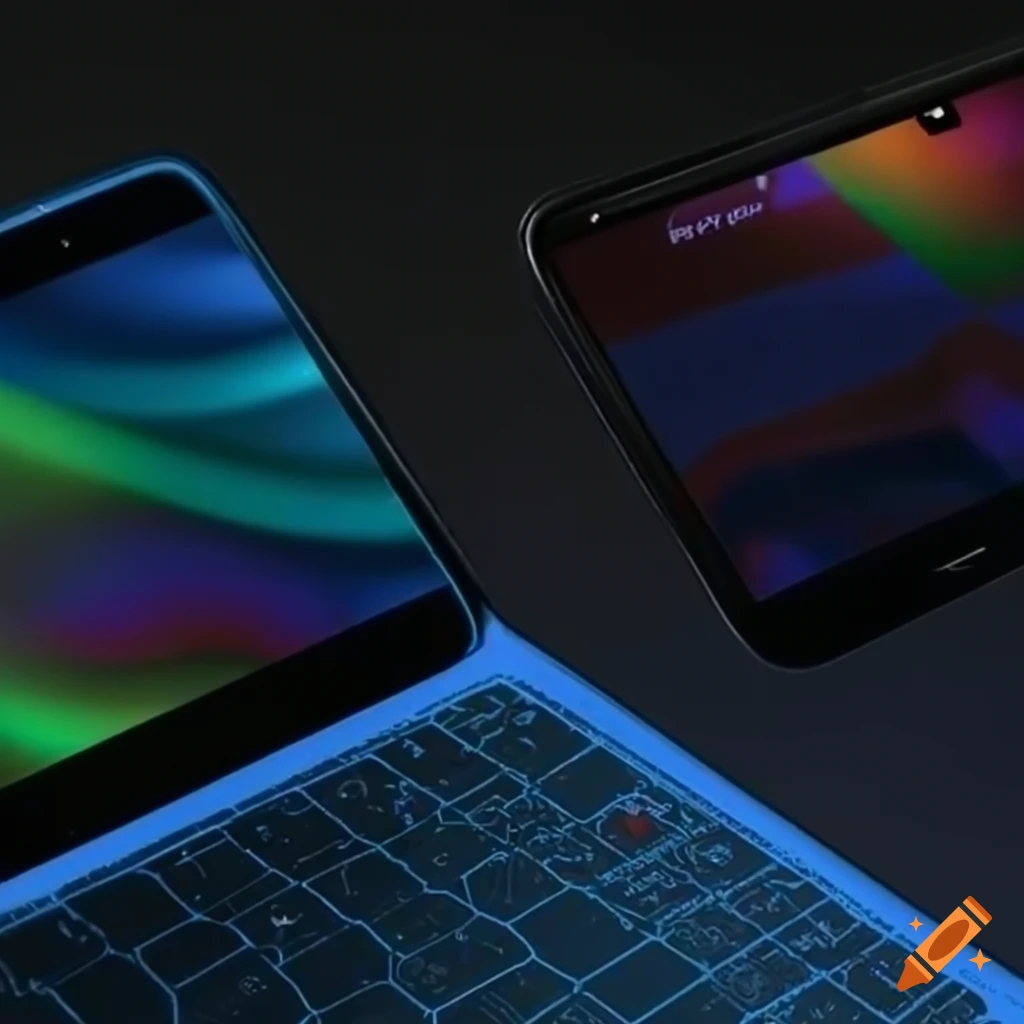 Modern windows operating system with cool app icons on a sleek taskbar