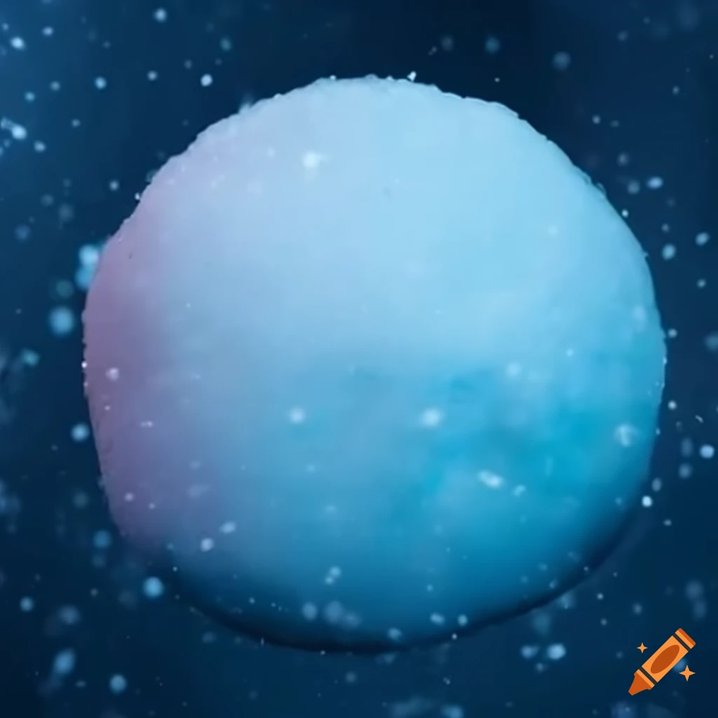 Snowball rolling down a mountain