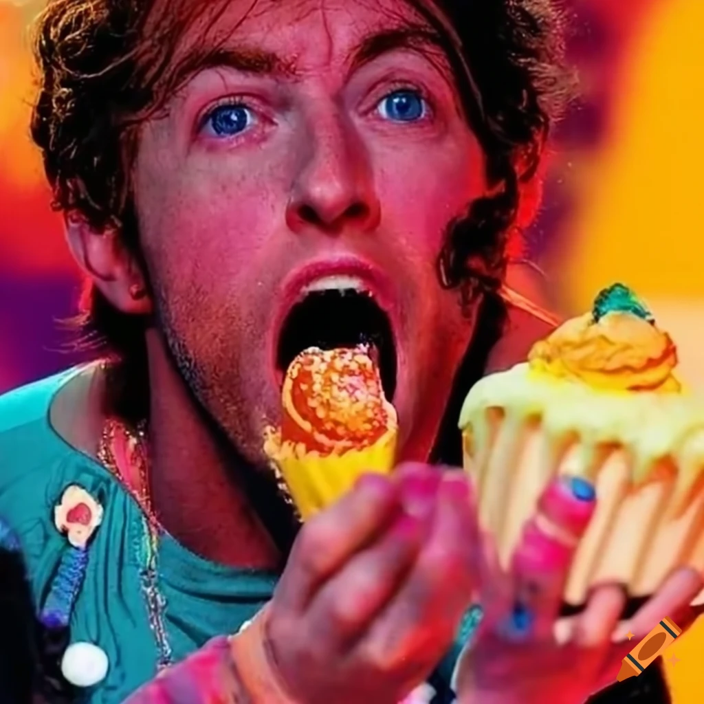 Coldplay Band Members Enjoying Cupcakes On Craiyon