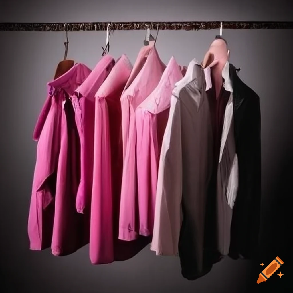 Colorful Display Of Pink Garments On Craiyon