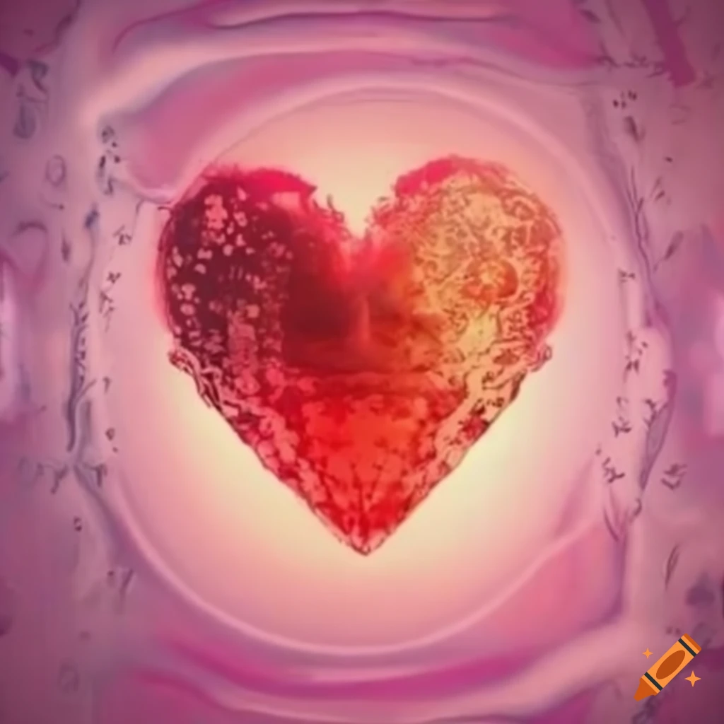 diseño de corazón con letras P & J