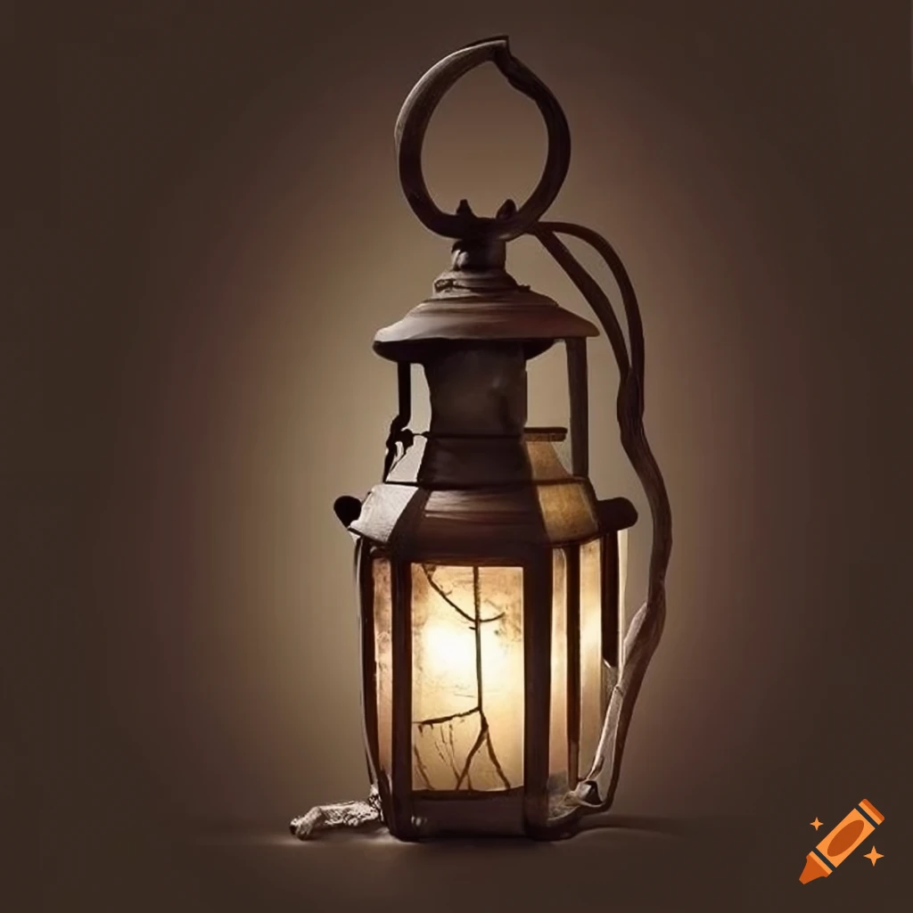 medieval sepia lantern