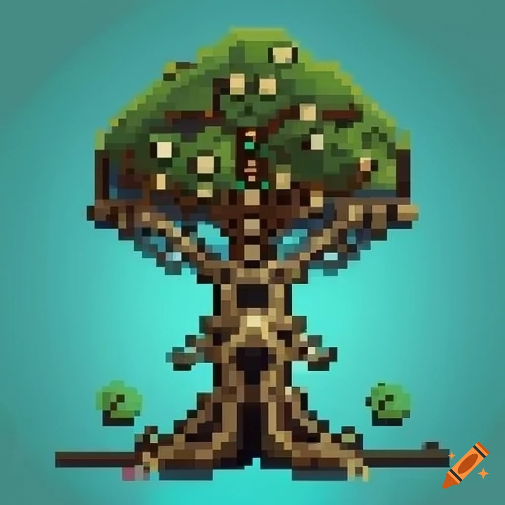 minimalist-steampunk-pixel-art-tree-on-craiyon