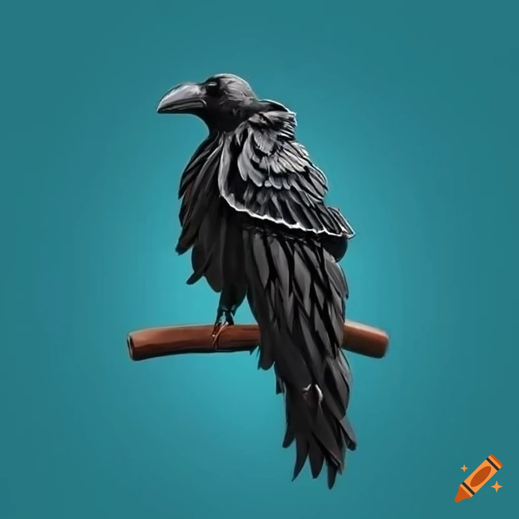 metal sculpture of a raven made of keys