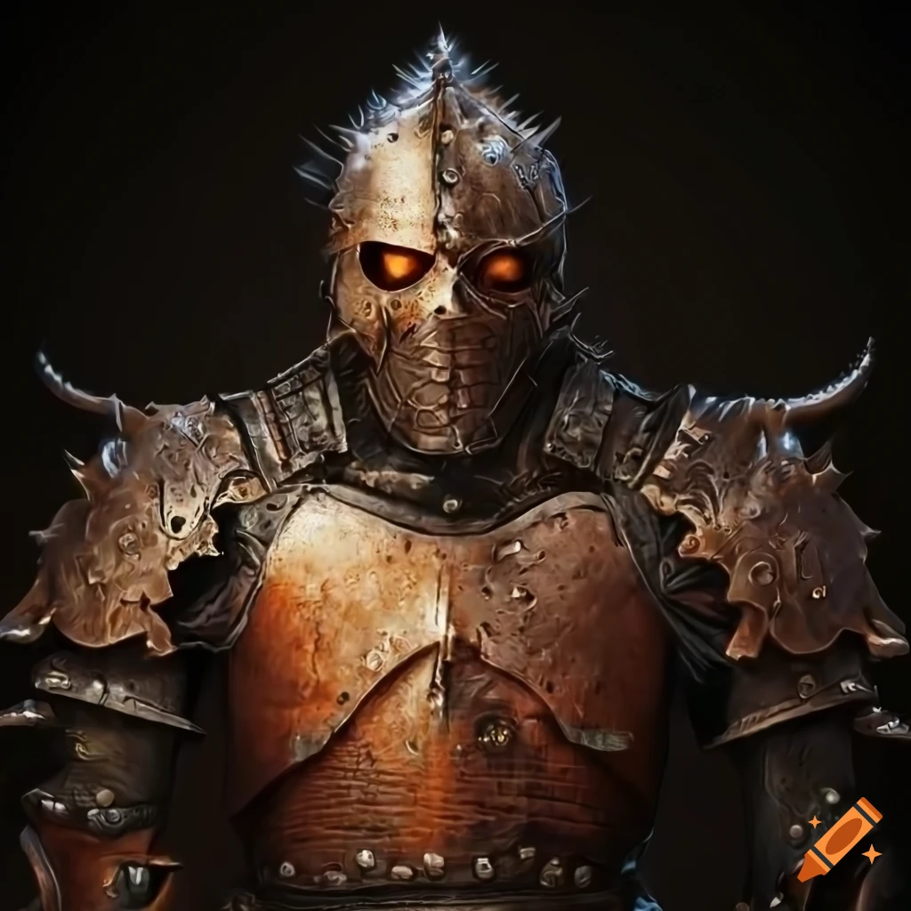 Image of a half-werewolf man in gold knight armor on Craiyon