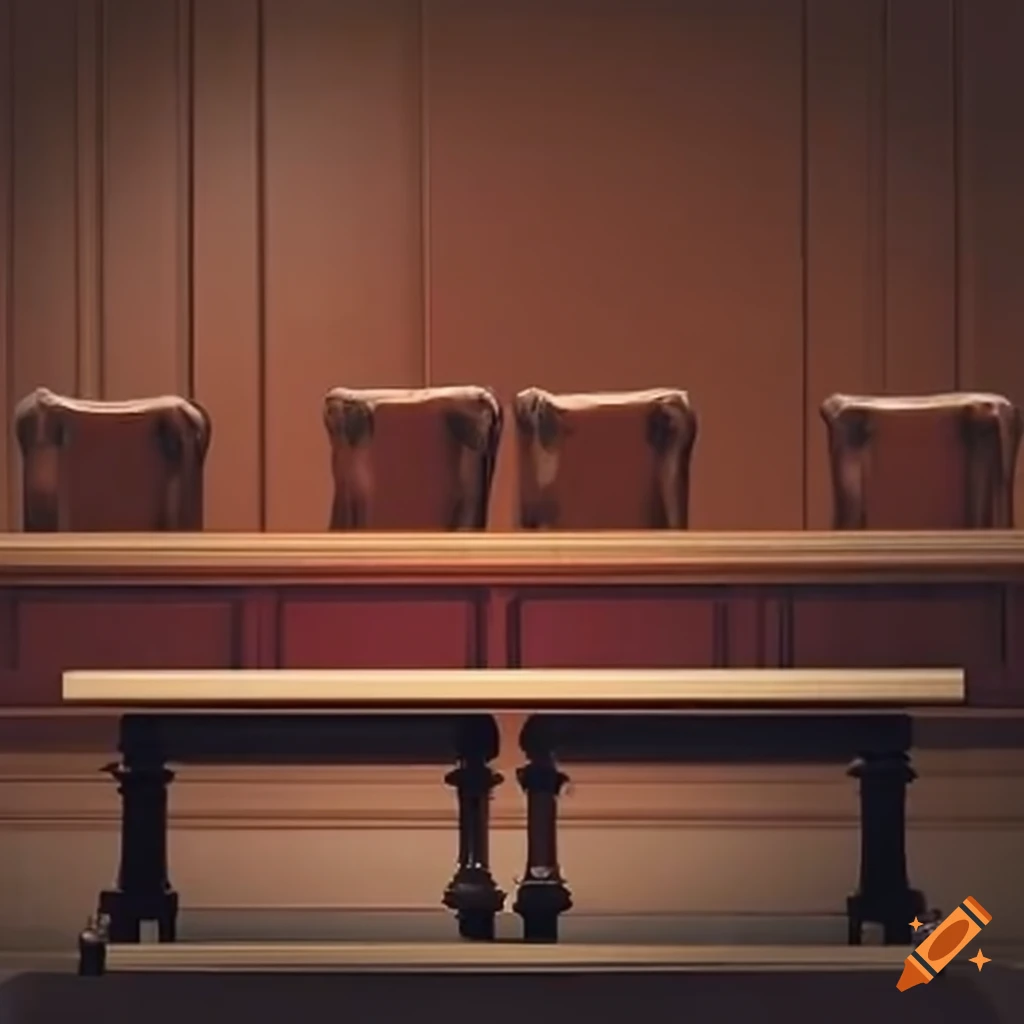 Empty courtroom