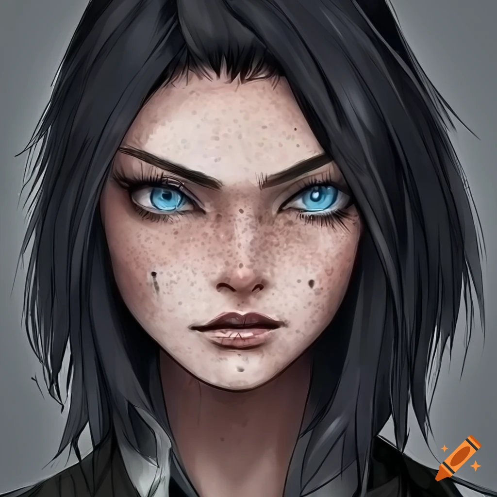 Manga Character With Short Black Hair And Blue Eyes 6185