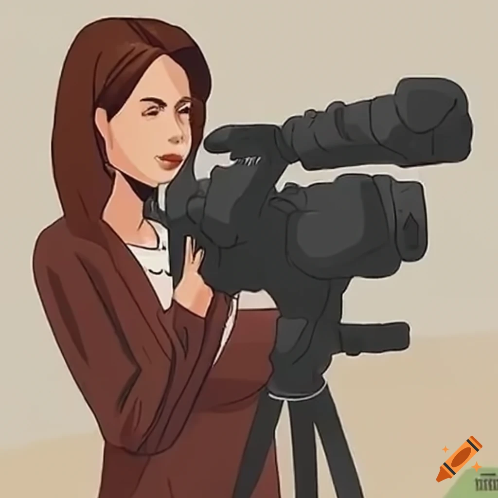 Illustration of a camera operator
