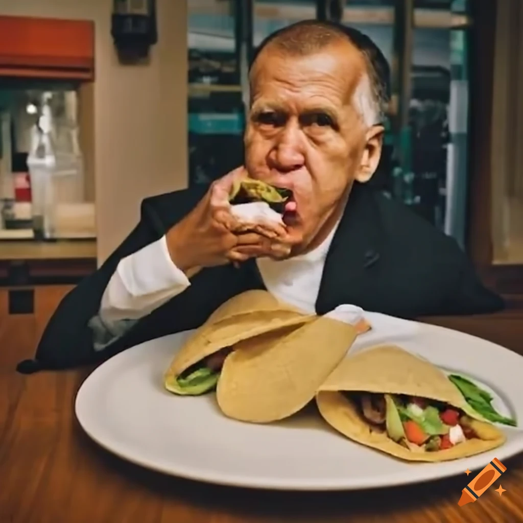Thom Tillis eating a taco