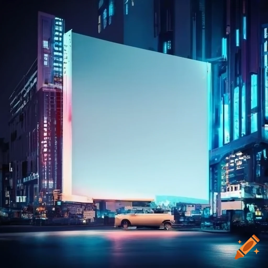 map on a billboard made from computer parts