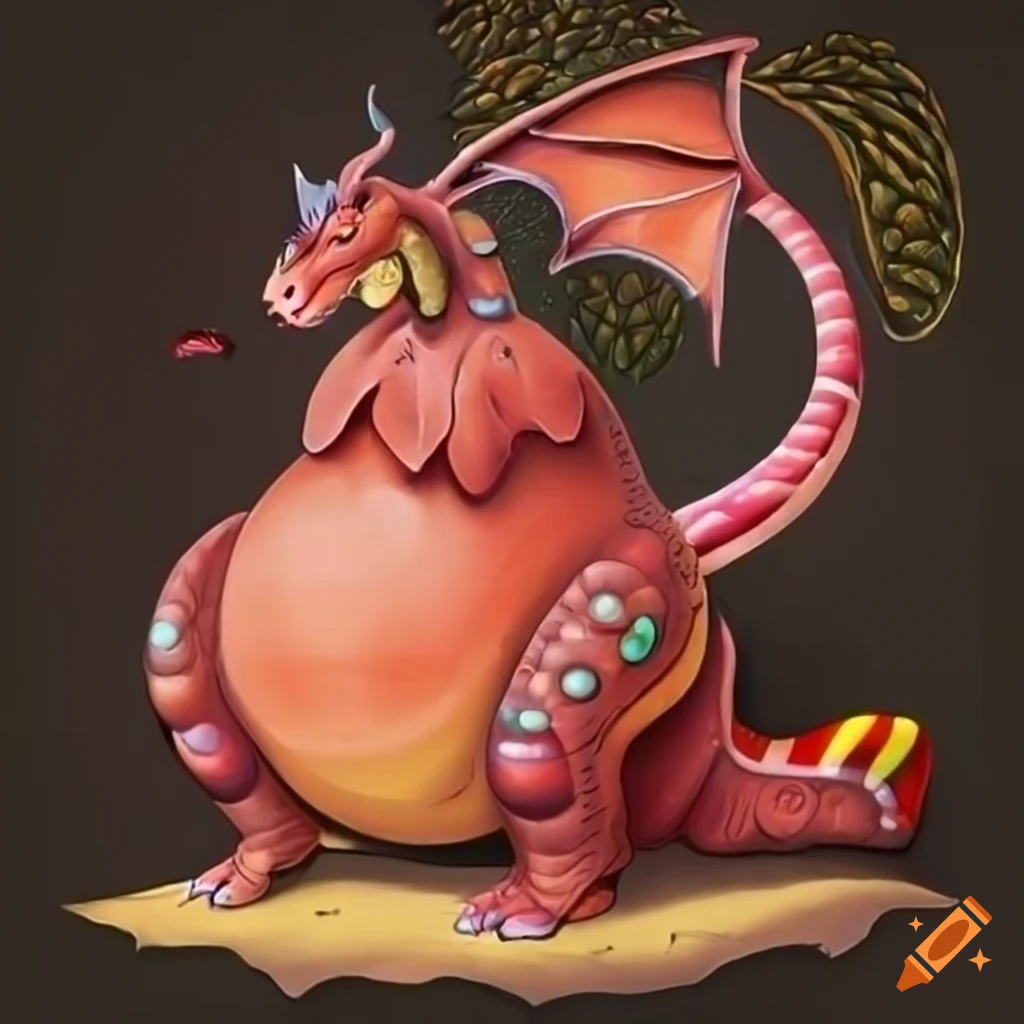 Red chubby dragon pokemon