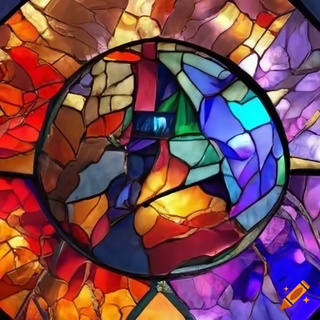 stained glass artwork of Ashes of Alar