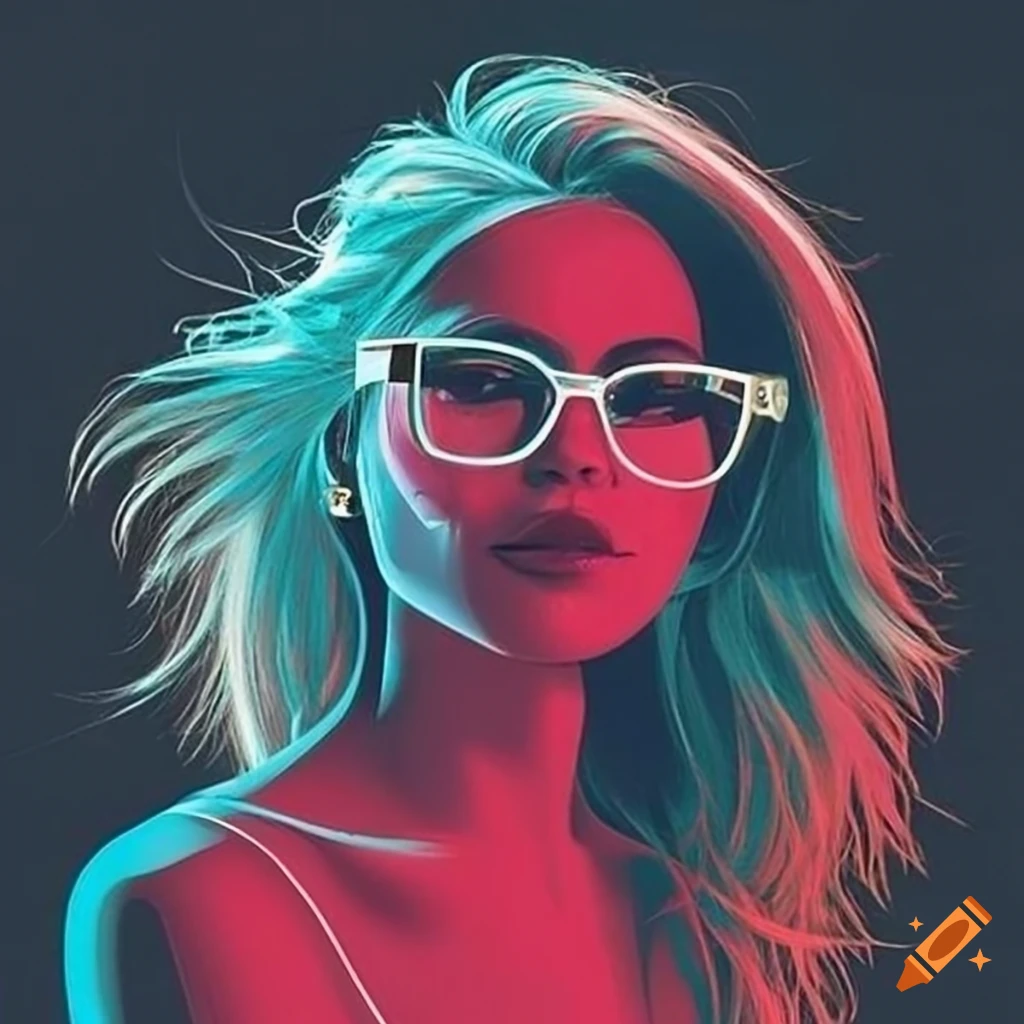 attractive-woman-with-long-blonde-hair-and-neon-glasses-on-craiyon