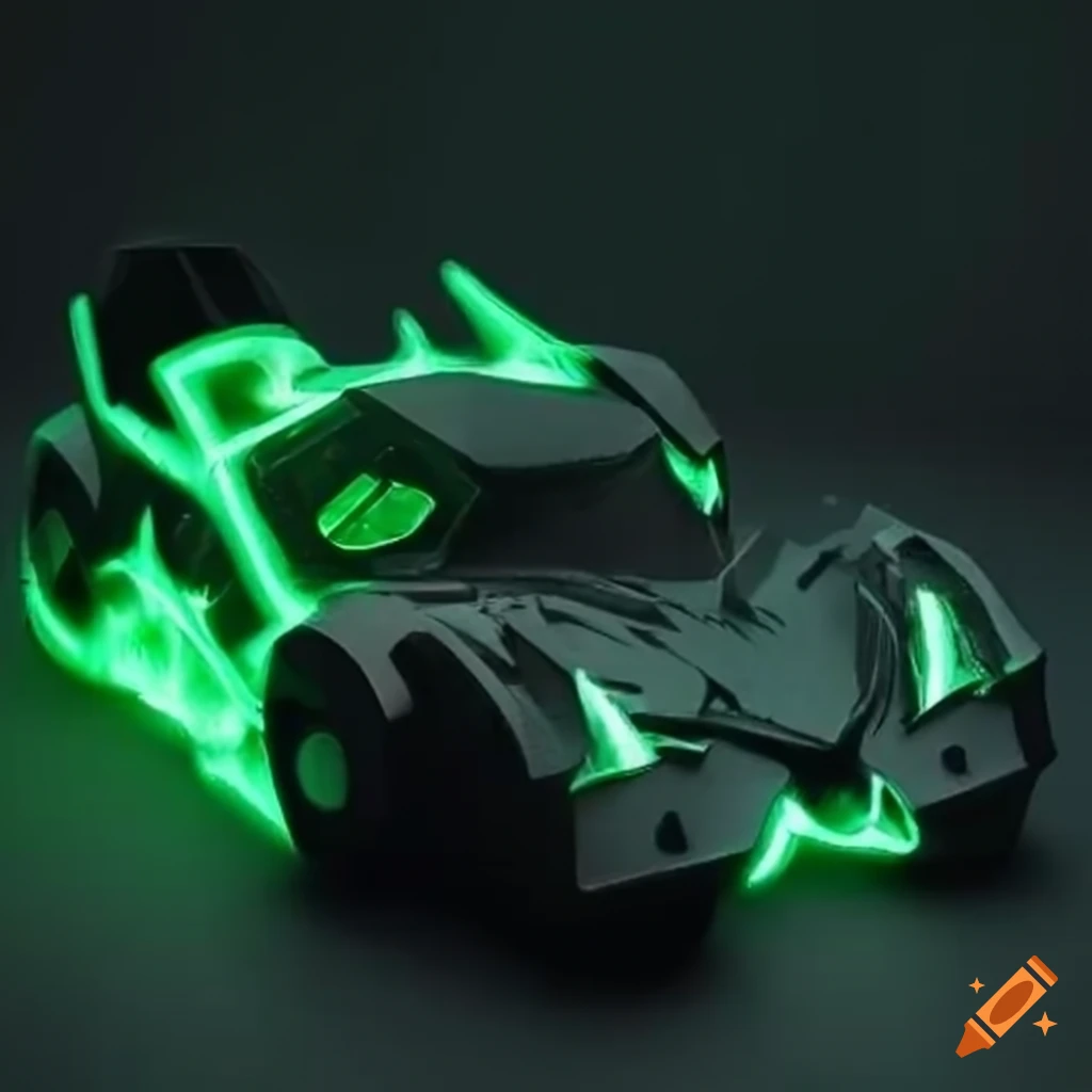 Glow In The Dark Toy Batmobile On Craiyon