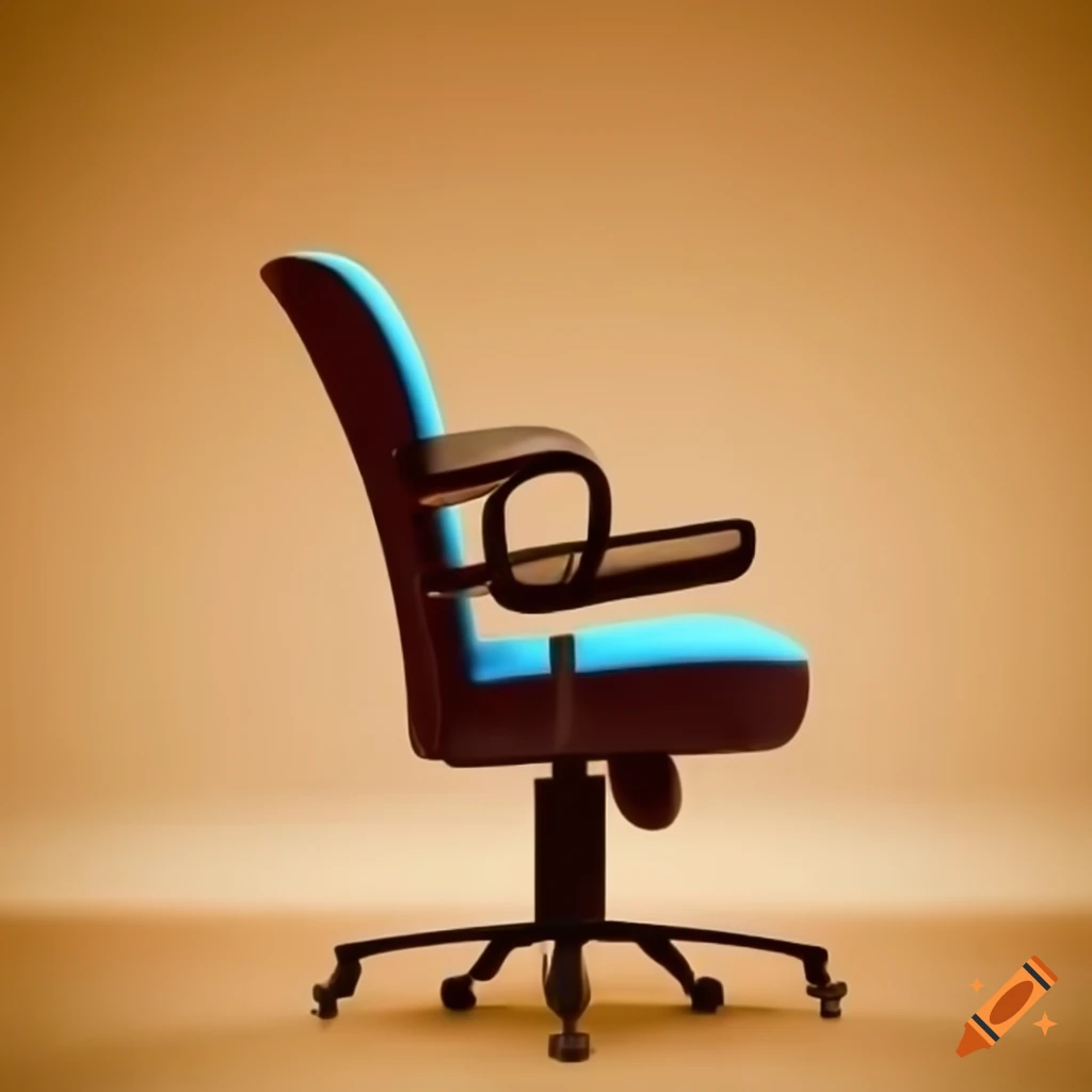 Computer chair in an office on Craiyon