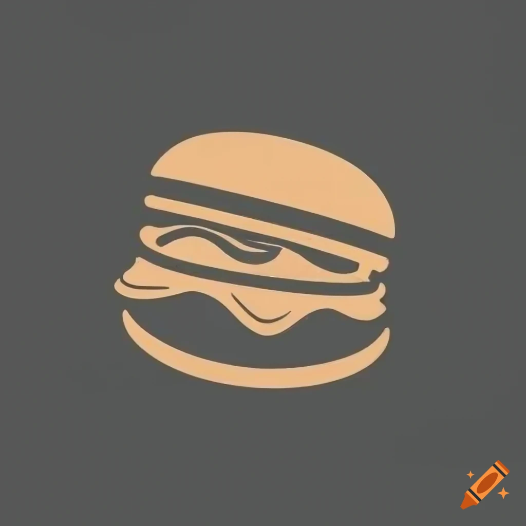 minimalistic glyph of a hamburger