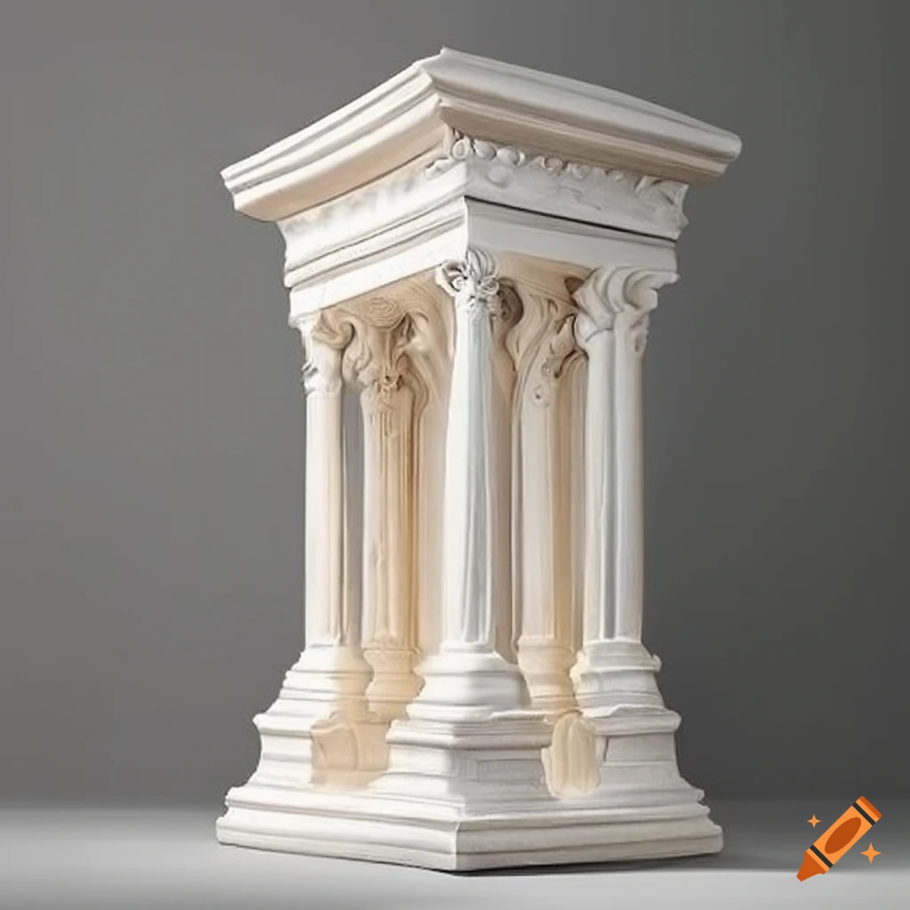 white stucco ornaments in neo classical architecture