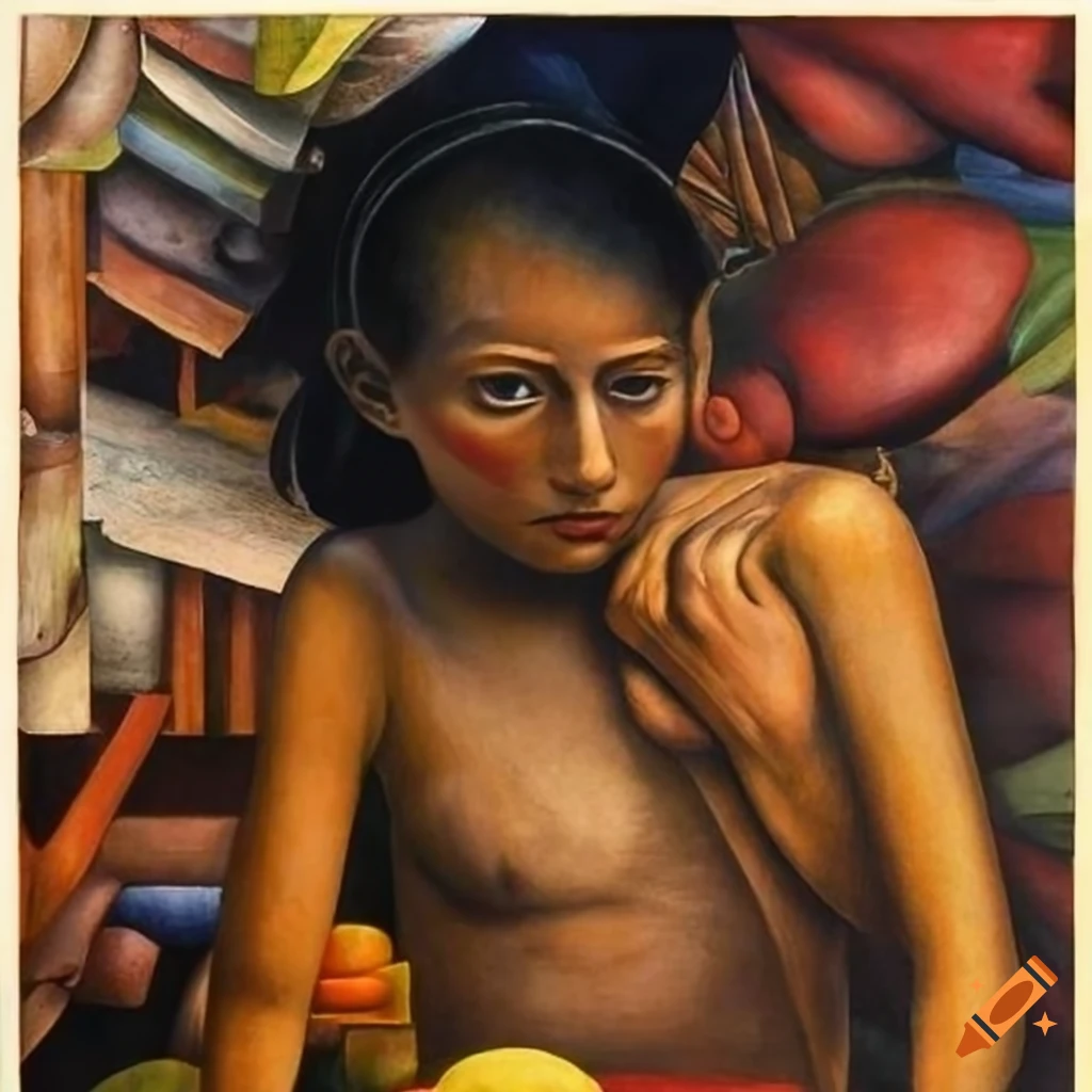 fusion artwork by Willi Sitte and Diego Rivera