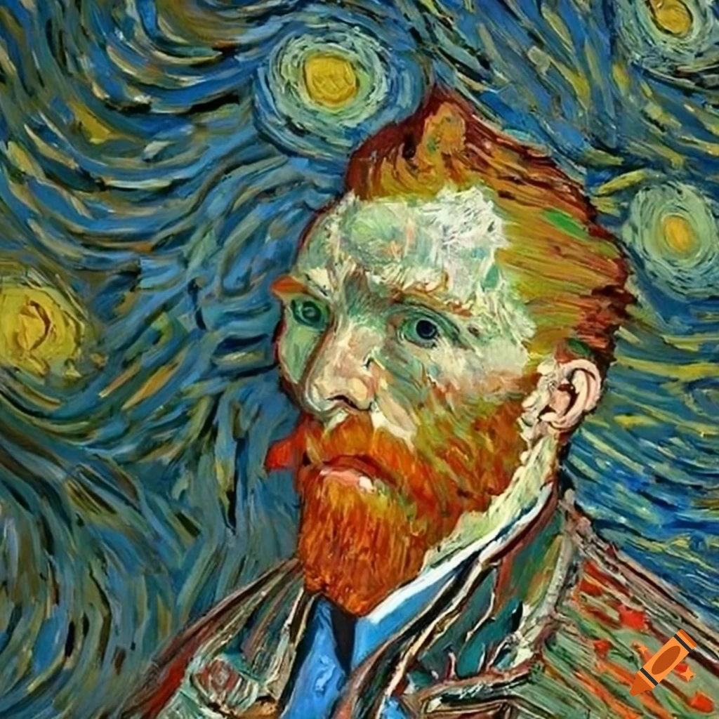 Reproduction of a van gogh painting on Craiyon