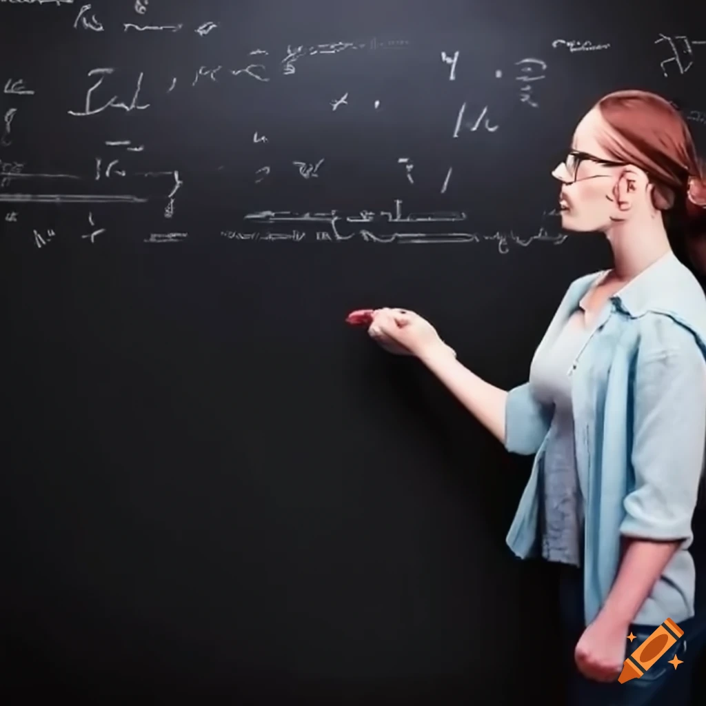 teacher-pointing-to-a-math-equation-on-a-school-board