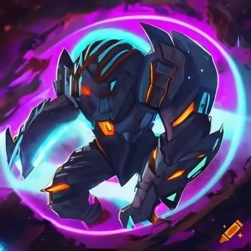 Digital golem in a cyberspace fantasy artwork on Craiyon