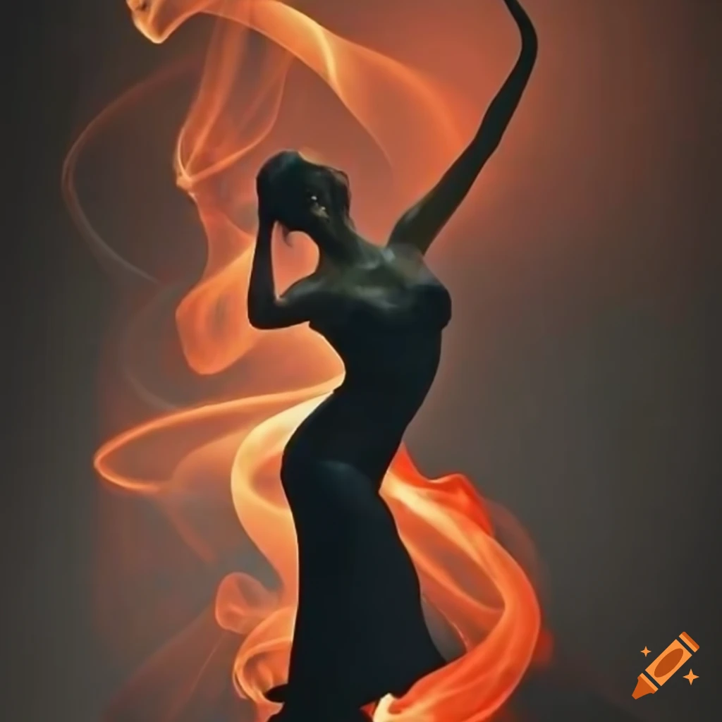 Spanish art depiction of a flamenco dancer